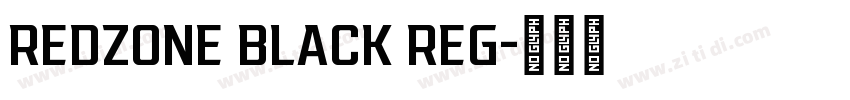 REDZONE BLACK REG字体转换